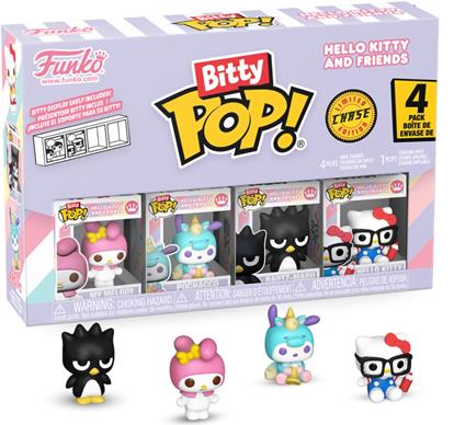 Hello Kitty and Friends Bitty POP! Vinyl Figure 4-Pack Series 4 2 cm
