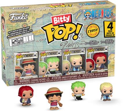 Bitty Funko POP One Piece- Luffy 4pk