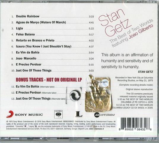 The Best of Two Worlds - CD Audio di Stan Getz - 2