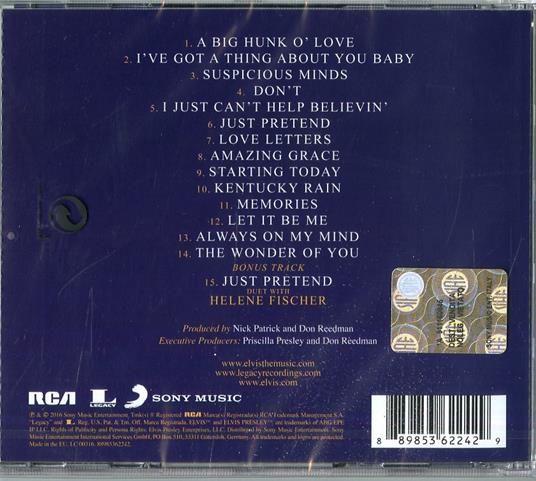 The Wonder of You. Elvis Presley with the Royal Philharmonic - CD Audio di Elvis Presley,Royal Philharmonic Orchestra - 2