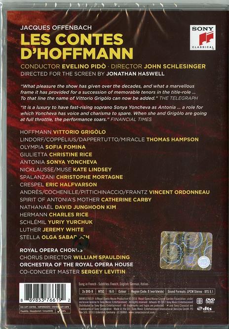 I racconti di Hoffmann (2 DVD) - DVD di Jacques Offenbach,Vittorio Grigolo - 2
