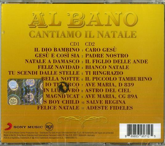 Cantiamo il Natale - CD Audio di Al Bano - 2