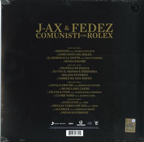 Comunisti col Rolex (Gatefold) - Vinile LP di J-Ax,Fedez - 2