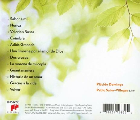 Volver - CD Audio di Placido Domingo,Pablo Sáinz Villegas - 2