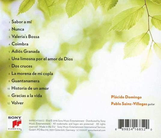 Volver - CD Audio di Placido Domingo,Pablo Sáinz Villegas - 2
