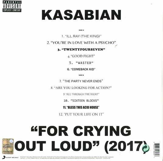 For Crying Out Loud - Vinile LP + CD Audio di Kasabian - 2
