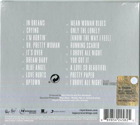 A Love So Beautiful: Roy Orbison & The Royal Philharmonic Orchestra - CD Audio di Roy Orbison - 2