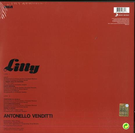 Lilly - Vinile 7'' di Antonello Venditti - 2