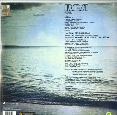 E tu... - Vinile LP di Claudio Baglioni - 2