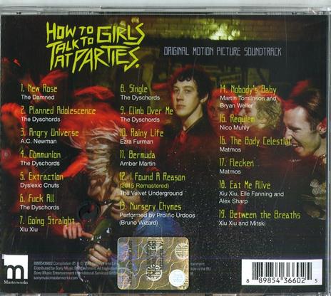 How to Talk to Girls at Parties (Colonna sonora) - CD Audio - 2