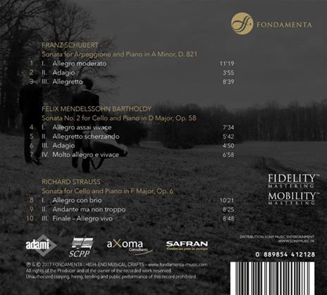 Cello Sonatas - CD Audio di Guillaume-Yan Levionnois Bellom - 2