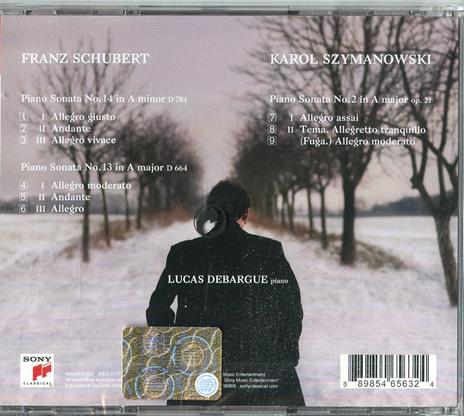 Musica per pianoforte solo - CD Audio di Franz Schubert,Karol Szymanowski,Lucas Debargue - 2