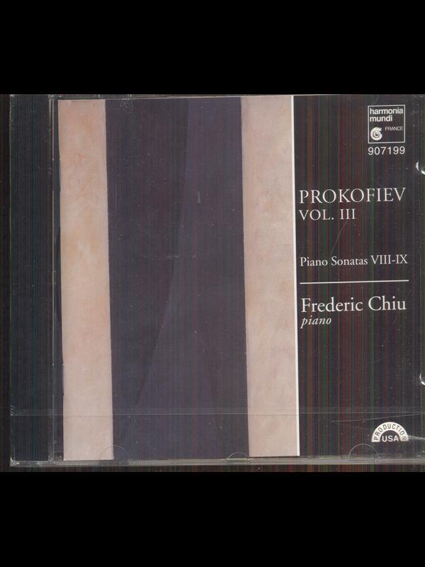 Cd musica classica Prokofiev Vol III Piano sonatas VIII-IX