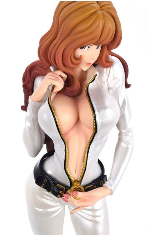 Lupin 3 Groovy Baby Shot Fujiko Mine White Pvc Statue New Anime Manga