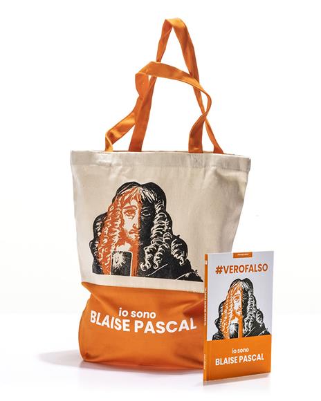Shopper + libro. #VEROFALSO. Io sono Blaise Pascal. Principi Attivi - Blaise Pascal - copertina