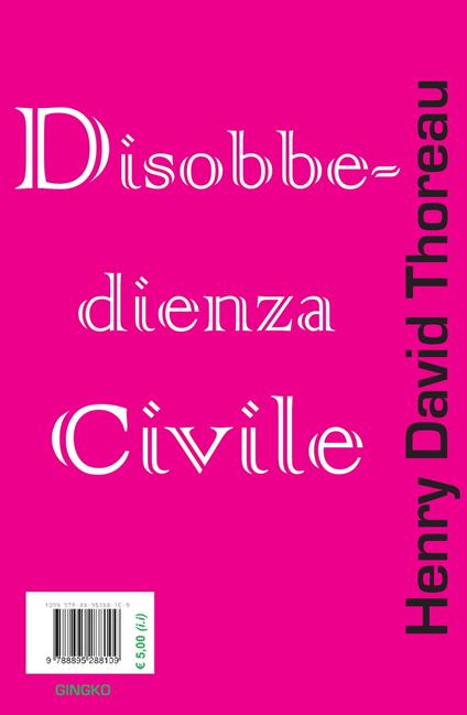Disobbedienza Civile - Henry David Thoreau - ebook