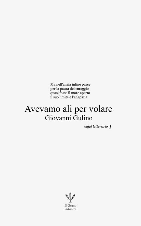 Avevamo ali per volare - Giovanni Gulino - ebook