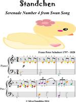 Serenade Standchen Number 4 Easiest Piano Sheet Music with Colored Notes