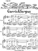 Carrickfergus Elementary Piano Sheet Music Tadpole Edition