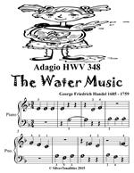 Adagio Hwv 348 Water Music Beginner Piano Sheet Music Tadpole Edition