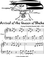 Arrival of the Queen of Sheba Beginner Piano Sheet Music Tadpole Edition