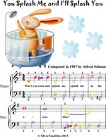 You Splash Me and I'll Splash You Easy Piano Sheet Music with Colored Notes