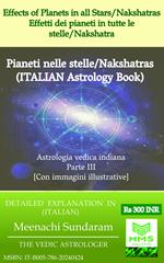 Effetti dei pianeti in tutte le stelle/Nakshatra (Italian)