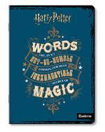 Quaderno maxi A4 Harry Potter Blu Words. Quadretti piccoli 4 mm