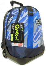 Zaino trolley Comix Flash Camuland Blu con zaino staccabile - 32x47x23 cm
