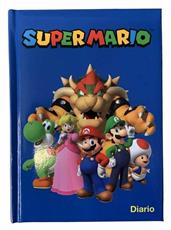 Cartoleria Diario SuperMario 2021-2022, 12 mesi Standard Blu - 13,5x18,5 cm Panini