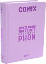 Cartoleria Diario Comix 2021-2022, 16 Mesi Mignon Soft Pink - Viola Comix