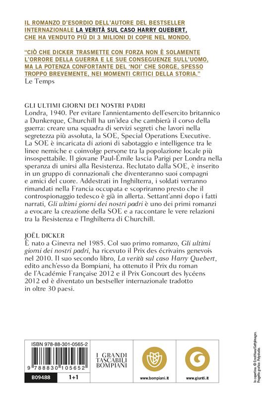 Gli ultimi giorni dei nostri padri - Joël Dicker - 2