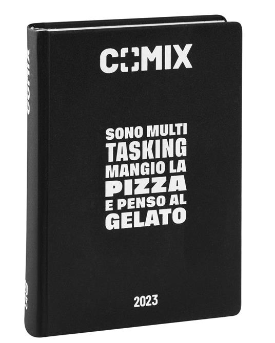 Diario Comix 2022-2023, 16 Mesi, Standard, Black & White - 13 x 17,8 cm