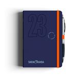 Agenda Smemoranda Soft giornaliera 2023, 12 mesi, blu - 9,80 x 14,30 cm