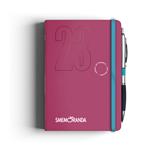 Agenda Smemoranda Soft settimanale 2023, 12 mesi, bordeaux - 11,20 x 16,40 cm