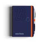 Agenda Smemoranda Soft settimanale 2023, 12 mesi, blu - 11,20 x 16,40 cm