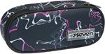 Astuccio bustina Round Plus Seven Freethink Girl - Nero, fucsia fantasia astratta 23 x 10 x 5,5 cm