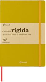 Taccuino Feltrinelli A5, a righe, copertina rigida, chartreuse, giallo, verde - 14,8 x 21 cm