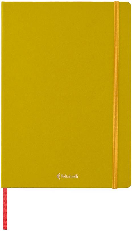 Taccuino Feltrinelli A5, a pagine bianche, copertina rigida, chartreuse, giallo, verde - 14,8 x 21 cm - 3