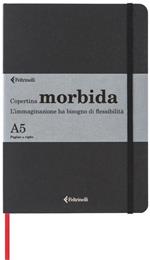 Taccuino Feltrinelli A5, a righe, copertina morbida, nero - 14,8 x 21 cm