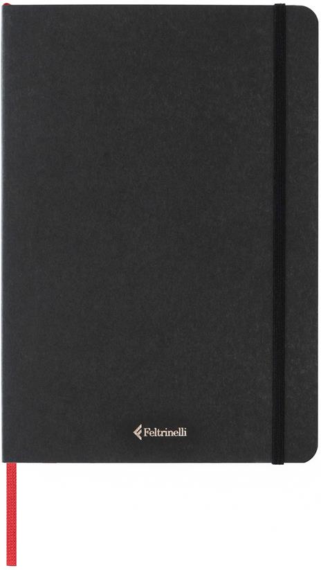 Taccuino Feltrinelli A5, a pagine bianche, copertina morbida, nero - 14,8 x 21 cm - 2