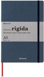 Taccuino Feltrinelli A5, a righe, copertina rigida, blu - 14,8 x 21 cm