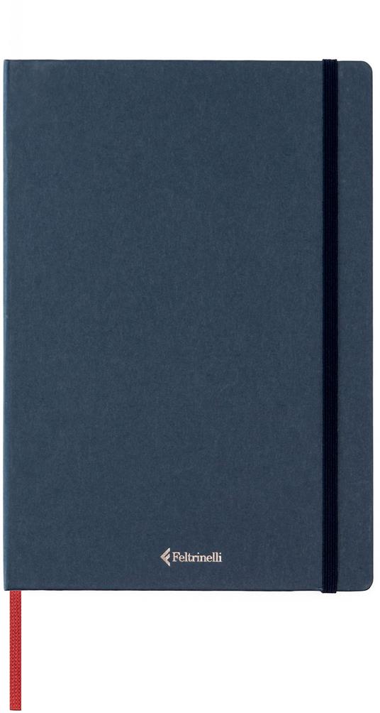 Taccuino Feltrinelli A5, a righe, copertina rigida, blu - 14,8 x