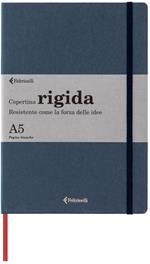 Taccuino Feltrinelli A5, a pagine bianche, copertina rigida, blu - 14,8 x 21 cm