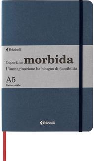 Taccuino Feltrinelli A5, a righe, copertina morbida, blu - 14,8 x 21 cm