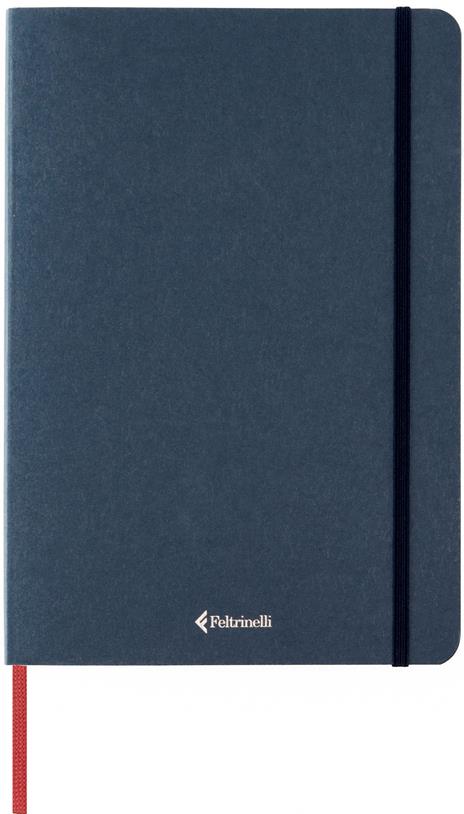 Taccuino Feltrinelli A5, a pagine bianche, copertina morbida, blu - 14,8 x 21 cm - 2