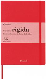 Taccuino Feltrinelli A5, a pagine bianche, copertina rigida, rosso - 14,8 x 21 cm