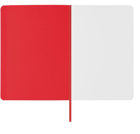 Taccuino Feltrinelli A5, a pagine bianche, copertina morbida, rosso - 14,8 x 21 cm - 5