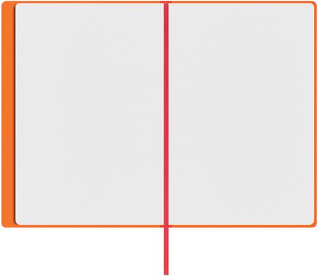 Taccuino Feltrinelli A5, a pagine bianche, copertina rigida, arancione - 14,8 x 21 cm - 6