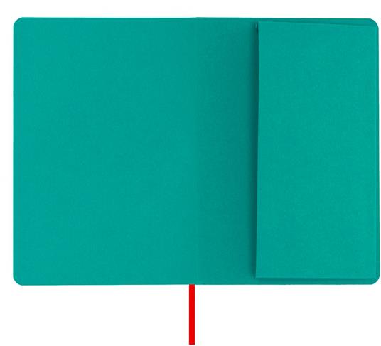 Taccuino Feltrinelli A5, a pagine bianche, copertina morbida, verde ottanio - 14,8 x 21 cm - 7